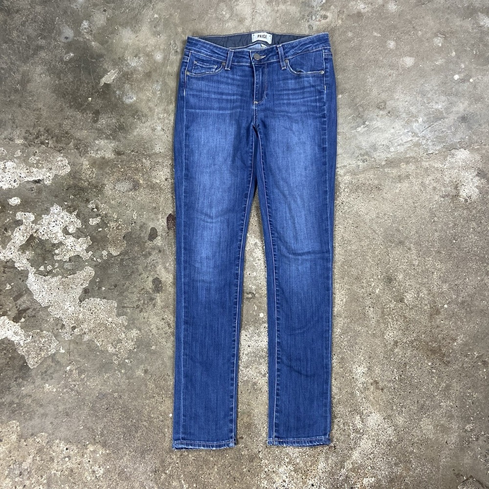 Paige Skyline‎ Skinny Jeans Women's Size 28 Blue Denim Medium Wash Casual Wear